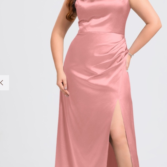 JJ's House Blush Satin three sizes 12, size 16, size 10 Bridesmaid dresses - Picture 9 of 10